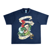 Navy alan a dale rooster  oo de lally golly what a day tattoo watercolor pa Urban Heavy Tee - artisFamous