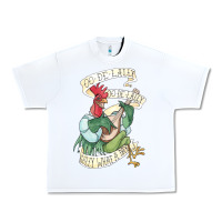 White alan a dale rooster  oo de lally golly what a day tattoo watercolor pa Urban Heavy Tee - artisFamous