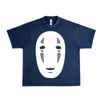 Navy no face spirited away women's Urban Heavy Tee - artisFamous