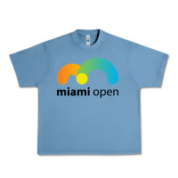 Pebble Blue MIAMI OPEN Urban Heavy Tee - artisFamous