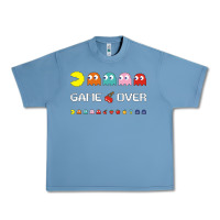 Pebble Blue cool retro 80s pacman ghosts video games Urban Heavy Tee - artisFamous