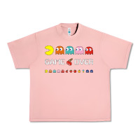 Salmon cool retro 80s pacman ghosts video games Urban Heavy Tee - artisFamous
