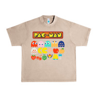 French Oak 80s pacman ghosts video games Urban Heavy Tee - artisFamous