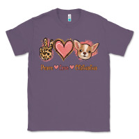 Lavender Peace Love Chihuahua Classic Tee - Jasminsmagicworld