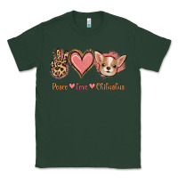 Sports Green Peace Love Chihuahua Classic Tee - Jasminsmagicworld