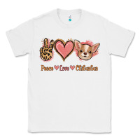 White Peace Love Chihuahua Classic Tee - Jasminsmagicworld