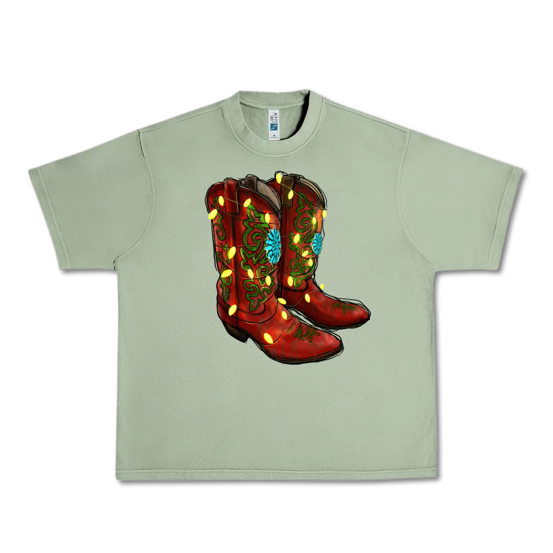 Cowboy Boots Christmas Urban Heavy Tee by RanaPortraitStore | Teevron