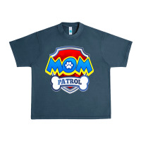 Midnight Navy funny mom patrol  funny dog mom gift birthday party t shirt Urban Heavy Tee - artisFamous