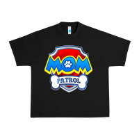 Black funny mom patrol  funny dog mom gift birthday party t shirt Urban Heavy Tee - artisFamous