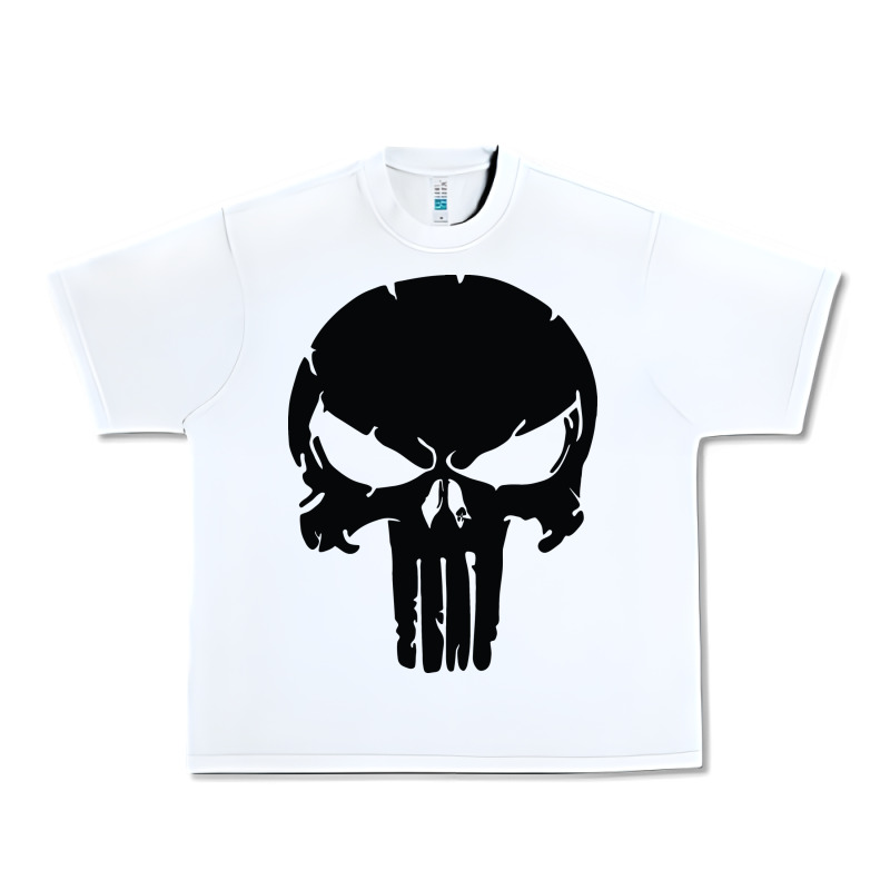 The Punisher Skull Black Urban Heavy Tee by artisFamous | Teevron