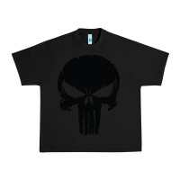 Black the punisher skull black Urban Heavy Tee - artisFamous