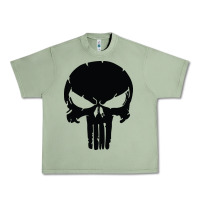 Oil Green the punisher skull black Urban Heavy Tee - artisFamous