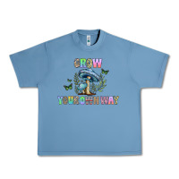 Pebble Blue grow your own way Urban Heavy Tee - CowhideDigitalArt