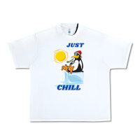 White Just Chill Urban Heavy Tee - artisFamous
