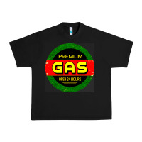 Black GARAGE CAR GASOLINE Urban Heavy Tee - artisFamous