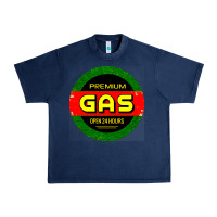 Navy GARAGE CAR GASOLINE Urban Heavy Tee - artisFamous