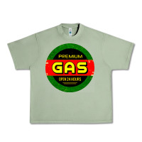 Oil Green GARAGE CAR GASOLINE Urban Heavy Tee - artisFamous