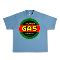 Pebble Blue GARAGE CAR GASOLINE Urban Heavy Tee - artisFamous