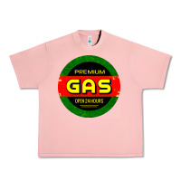 Salmon GARAGE CAR GASOLINE Urban Heavy Tee - artisFamous