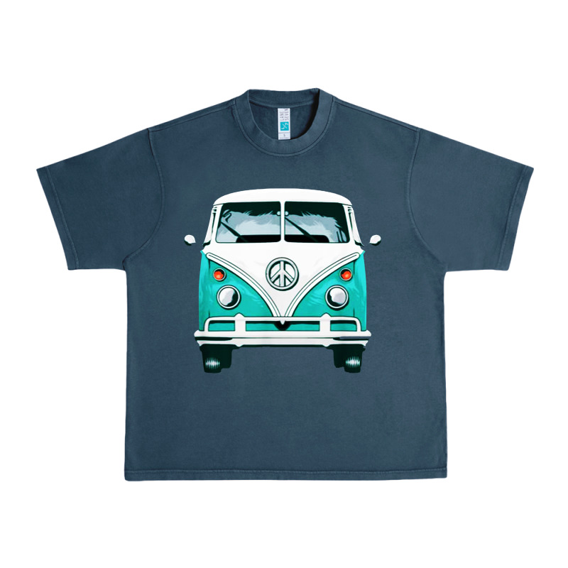 Hippie Surf Van Urban Heavy Tee by artisFamous | Teevron