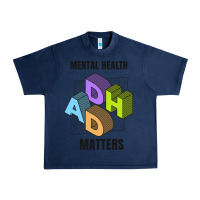 Navy adhd mental health matters Urban Heavy Tee - artisFamous