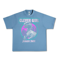 Pebble Blue distressed teal raptor clever girl t shirt Urban Heavy Tee - artisFamous