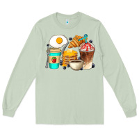 Matcha Breakfast Coffee Cups Long Sleeve Tee - Artiststas