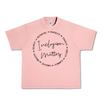 Salmon inclusion matters with empathy bravery respect Urban Heavy Tee - artisFamous