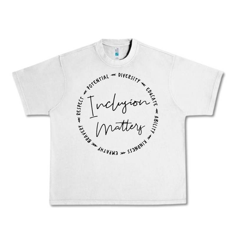 Inclusion Matters With Empathy Bravery Respect Urban Heavy Tee by artisFamous | Teevron