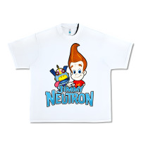 Jimmy Neutron Goddard Title Vintage Poster Urban Heavy Tee | Teevron