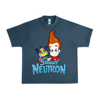 Midnight Navy jimmy neutron goddard title vintage poster Urban Heavy Tee - artisFamous