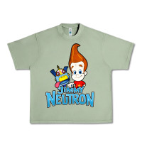 Oil Green jimmy neutron goddard title vintage poster Urban Heavy Tee - artisFamous