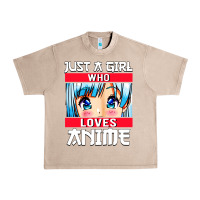 French Oak just a girl who loves anime japanese cute Urban Heavy Tee - artisFamous