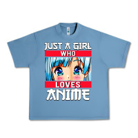 Pebble Blue just a girl who loves anime japanese cute Urban Heavy Tee - artisFamous