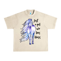 Sandshell just a girl who loves horses Urban Heavy Tee - artisFamous