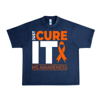 Navy just cure it ms multiple sclerosis awareness Urban Heavy Tee - artisFamous