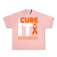 Salmon just cure it ms multiple sclerosis awareness Urban Heavy Tee - artisFamous