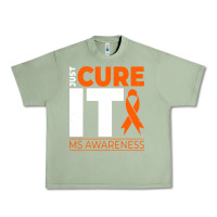 Oil Green just cure it ms multiple sclerosis awareness Urban Heavy Tee - artisFamous