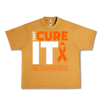 Peanut Butter just cure it ms multiple sclerosis awareness Urban Heavy Tee - artisFamous