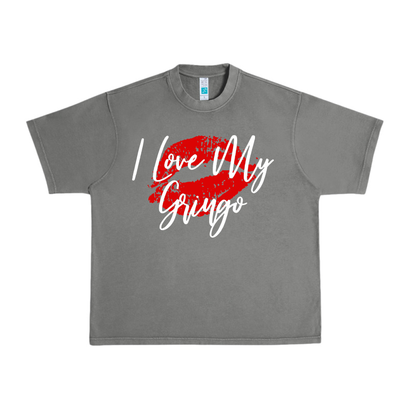 Kiss Lips I Love My Gringo Wife Girlfriend Premium Urban Heavy Tee by artisFamous | Teevron