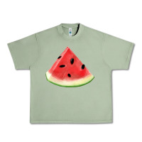 Oil Green Watermelon Slice Png Urban Heavy Tee - artisFamous