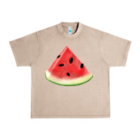 French Oak Watermelon Slice Png Urban Heavy Tee - artisFamous