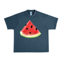 Midnight Navy Watermelon Slice Png Urban Heavy Tee - artisFamous