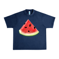Navy Watermelon Slice Png Urban Heavy Tee - artisFamous