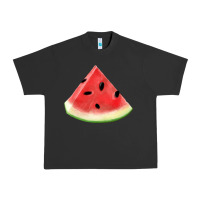 Pigment Black Watermelon Slice Png Urban Heavy Tee - artisFamous