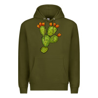 Army Green cactus Premium Hoodie - BarkalooDesign