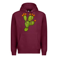 Burgundy cactus Premium Hoodie - BarkalooDesign