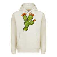Oatmeal Heather cactus Premium Hoodie - BarkalooDesign