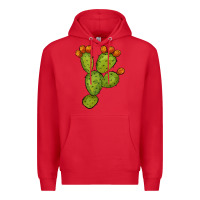 Red cactus Premium Hoodie - BarkalooDesign