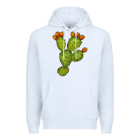 White cactus Premium Hoodie - BarkalooDesign